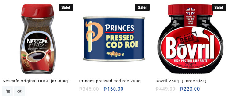 Nescafe Cod Roe Bovril