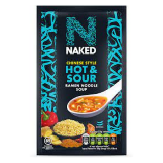 Naked chinese style hot and sour ramen noodle soup 25g