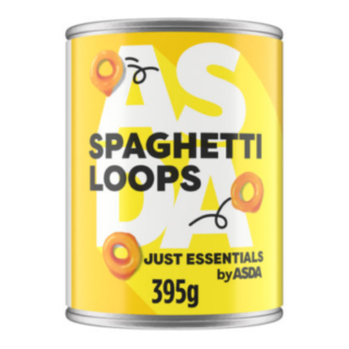 Just essential by asda spaghetti loops 395g