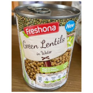 Freshona green lentils 400g