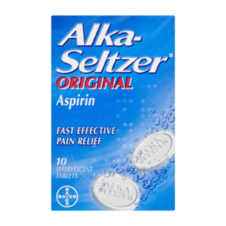 Alka-seltzer original aspirin 10 effervescent tablets