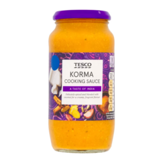 Tesco korma cooking sauce 500g
