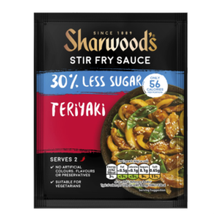 Sharwoods 30% less sugar teriyaki stir fry sauce 120g