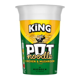 King pot noodle chicken mushroom 114g