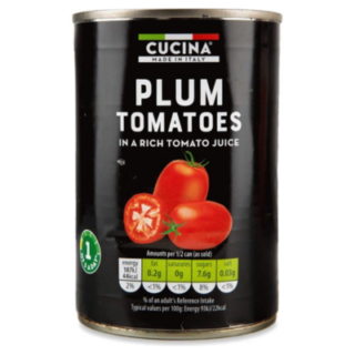 Cucina plum tomatoes 400g