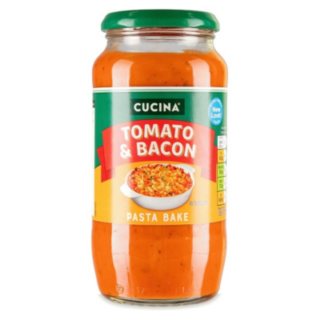 Cucina tomato and bacon pasta bake 495g